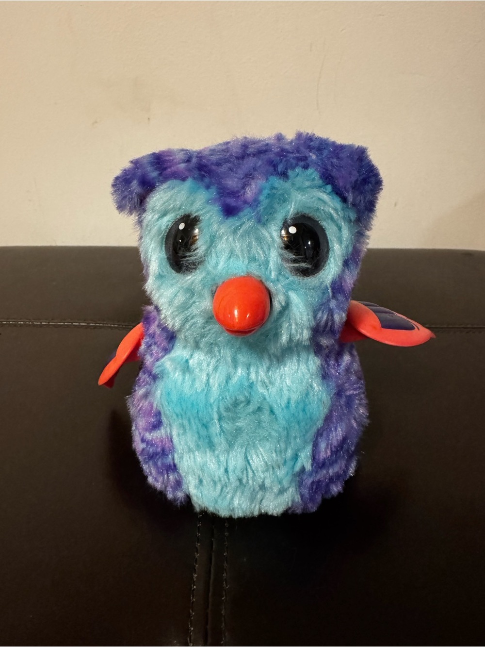 Blue & Purple Interactive Owl Plush Toy